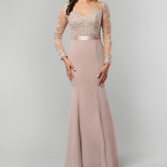 Plum Mother of the Bride Bridesmaid Dress Lace 10 - Picture 15 of 15